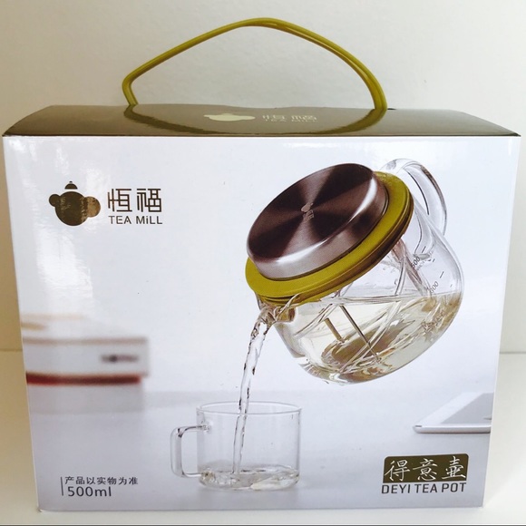 {DEYI} Rotary Filter Glass Tea Pot - 500ML - Picture 11 of 16